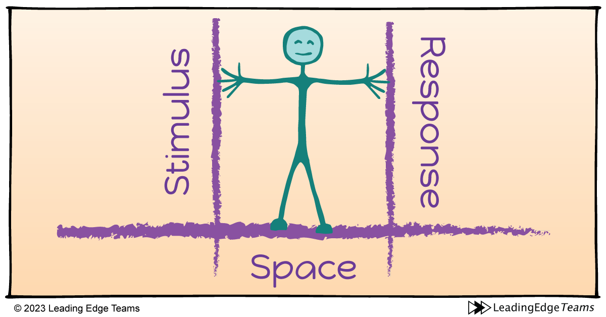 The space between stimulus and our response - Self-leadership - Interrupt Your Emotional Reactions: Pause…Leading Edge Teams